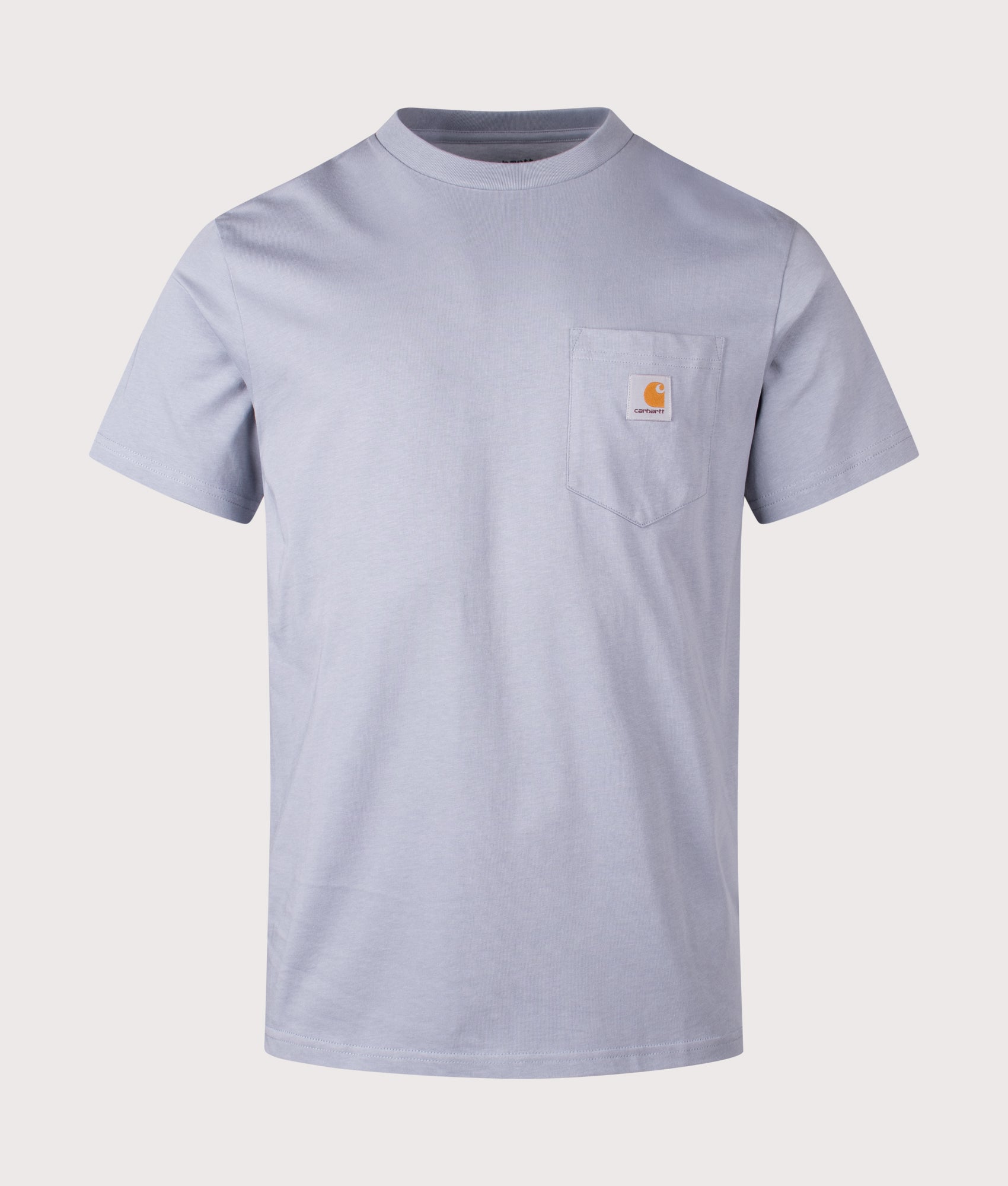 Carhartt WIP Pocket T-Shirt in Mirror at EQVVS Menswear. Front shot.