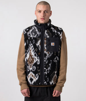 Prentis-Vest-Liner-1QNXX-Baru-Jacquard-Black/Black-Carhartt-WIP-EQVVS-Front-Image