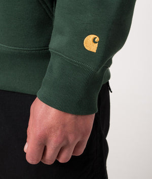 Quarter Zip Sweatshirt Discovery Green/Gold | Carhartt WIP