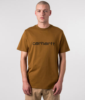 Script-T-Shirt-Deep-H-Brown/Black-Carhartt-WIP-EQVVS