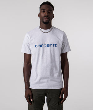Script-T-Shirt-Ash-Heather-Liberty-Carhartt-WIP-EQVVS-Front-Image