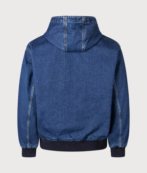 Relaxed Fit OG Active Jacket in Blue | 100% Cotton | Carhartt WIP | Shot at EQVVS | Back shot 