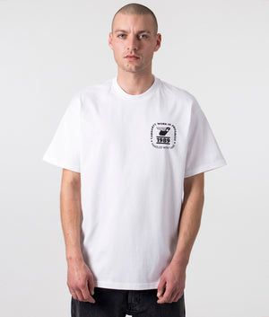 Relaxed-Fit-Stamp-State-T-Shirt-00AXX-White/Black-Carhartt-WIP-EQVVS-Front-Image