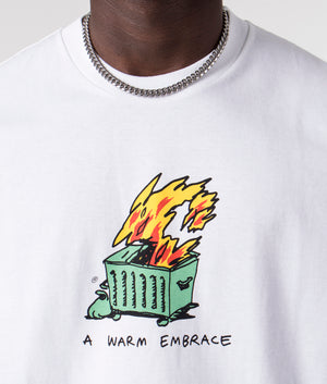 Relaxed-Fit-Warm-Embrace-T-Shirt-White-Carhartt-WIP-EQVVS-Detail-Image
