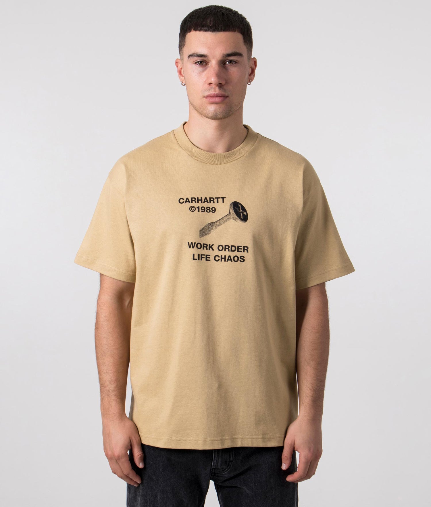 Relaxed Fit Strange Screw T-Shirt Dusty H Brown | Carhartt WIP | EQVVS