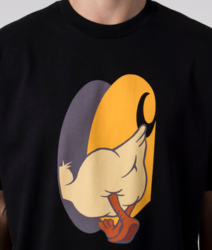 Relaxed-Fit-Deadkebab-Knock-Knock-T-Shirt-89XX-Black-Carhartt-WIP-EQVVS