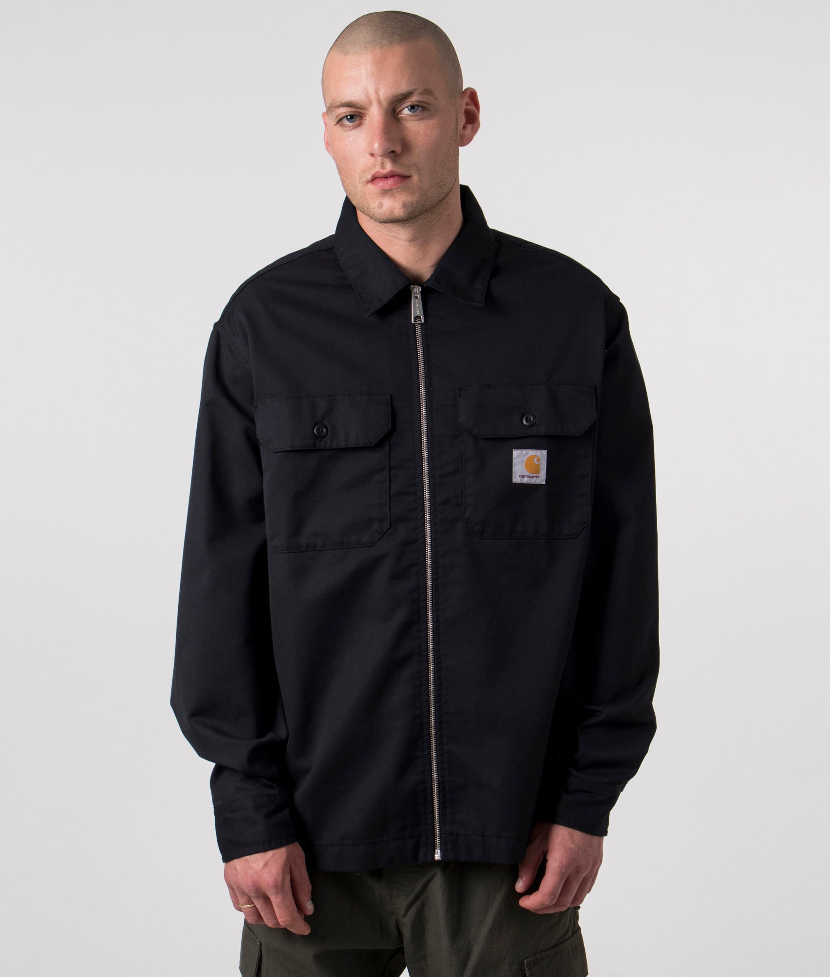 Zip-Through-Craft-Overshirt-Black-Carhartt-WIP-EQVVS