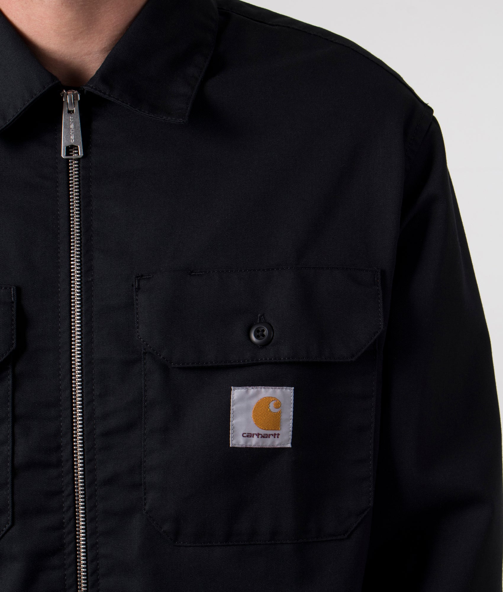 Zip-Through-Craft-Overshirt-Black-Carhartt-WIP-EQVVS