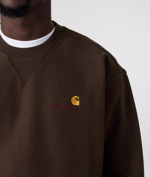 American Script sweatshirt, Brown, Carhartt WIP, EQVVS