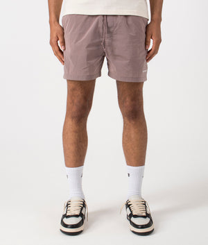 Tobes Swim Trunks in Glassy Pink by Carhartt WIP. EQVVS Front Angle Shot.