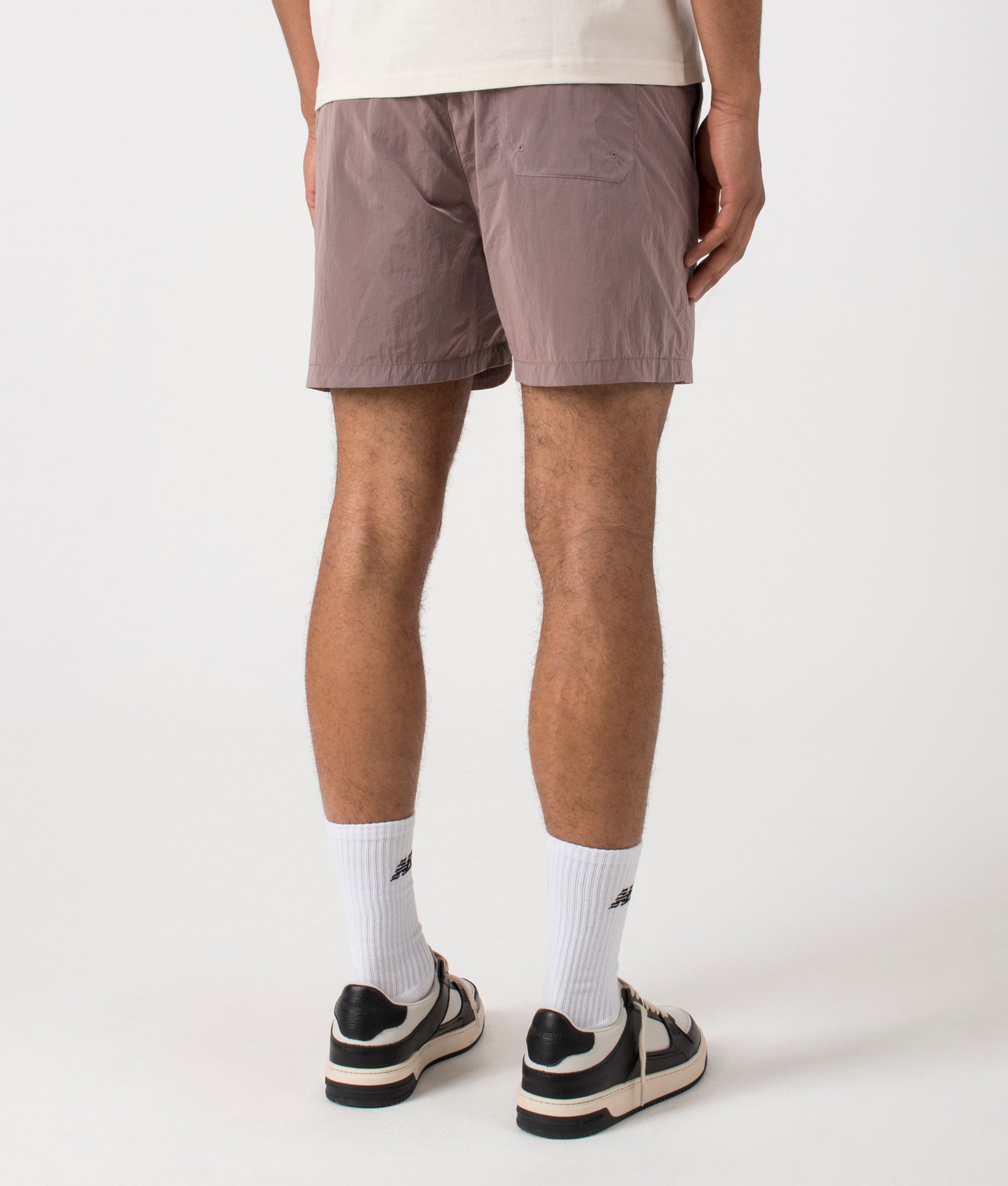 Tobes Swim Trunks in Glassy Pink by Carhartt WIP. EQVVS Back Angle Shot.