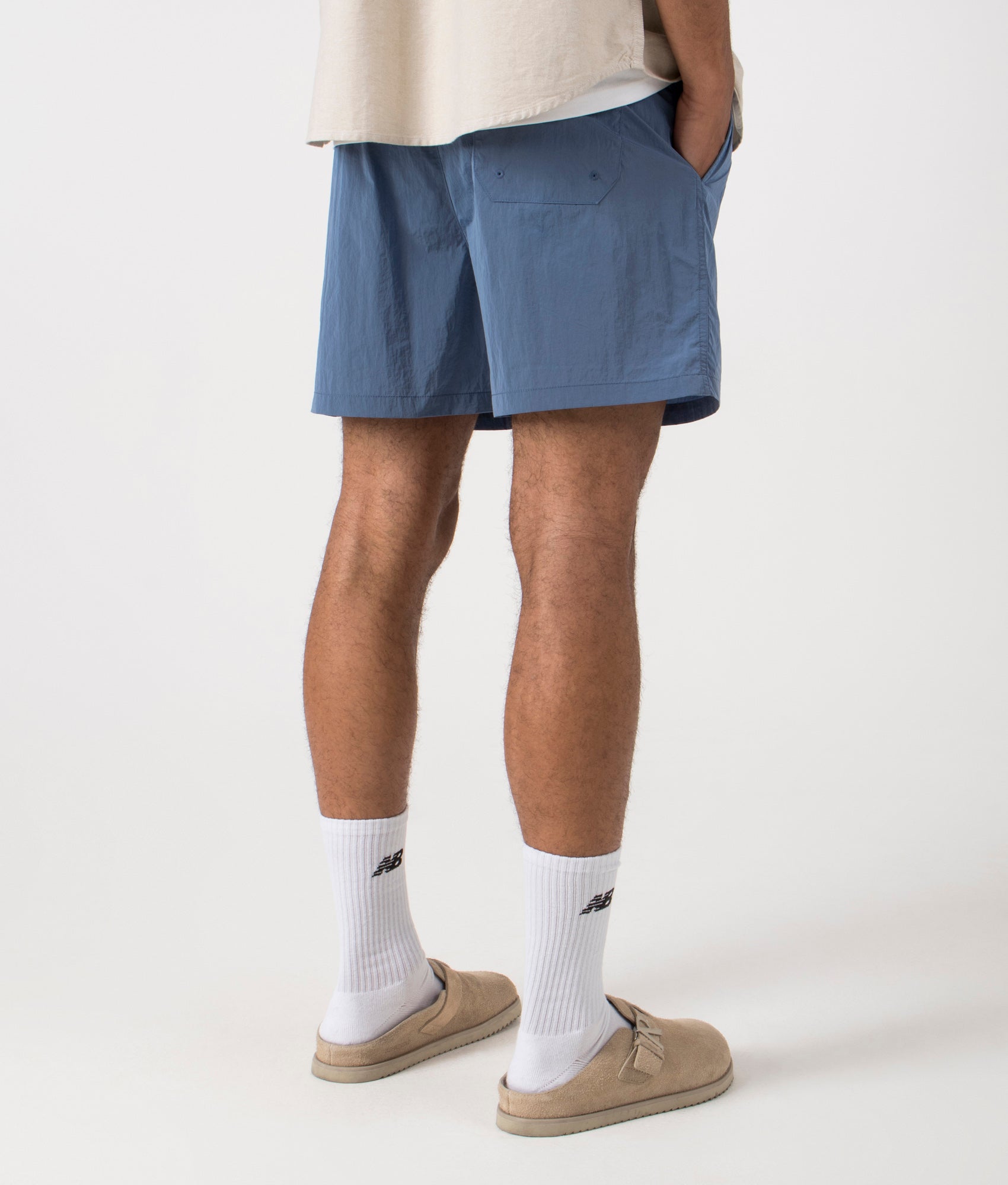 Tobes Swim Trunks in Sorrent by Carhartt WIP. EQVVS Back Angle Shot.