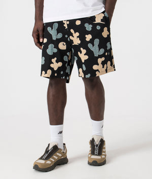 Opus Shorts in Black by Carhartt. EQVVS Model Shot.