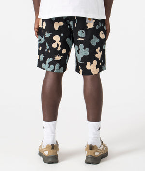 Opus Shorts in Black by Carhartt. EQVVS Model Shot.