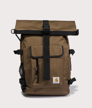 Carhartt WIP Philis Backpack in 1ZDXX Lumber front shot at EQVVS