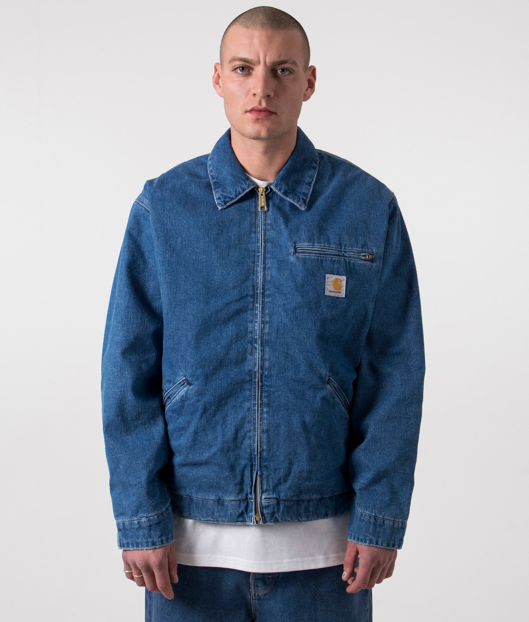 Carhartt WIP – OG Detroit Jacket Blue/Stone Washed