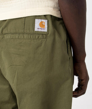 Carhartt WIP Marv Pants in Green, 100% Cotton Detail Shot at EQVVS