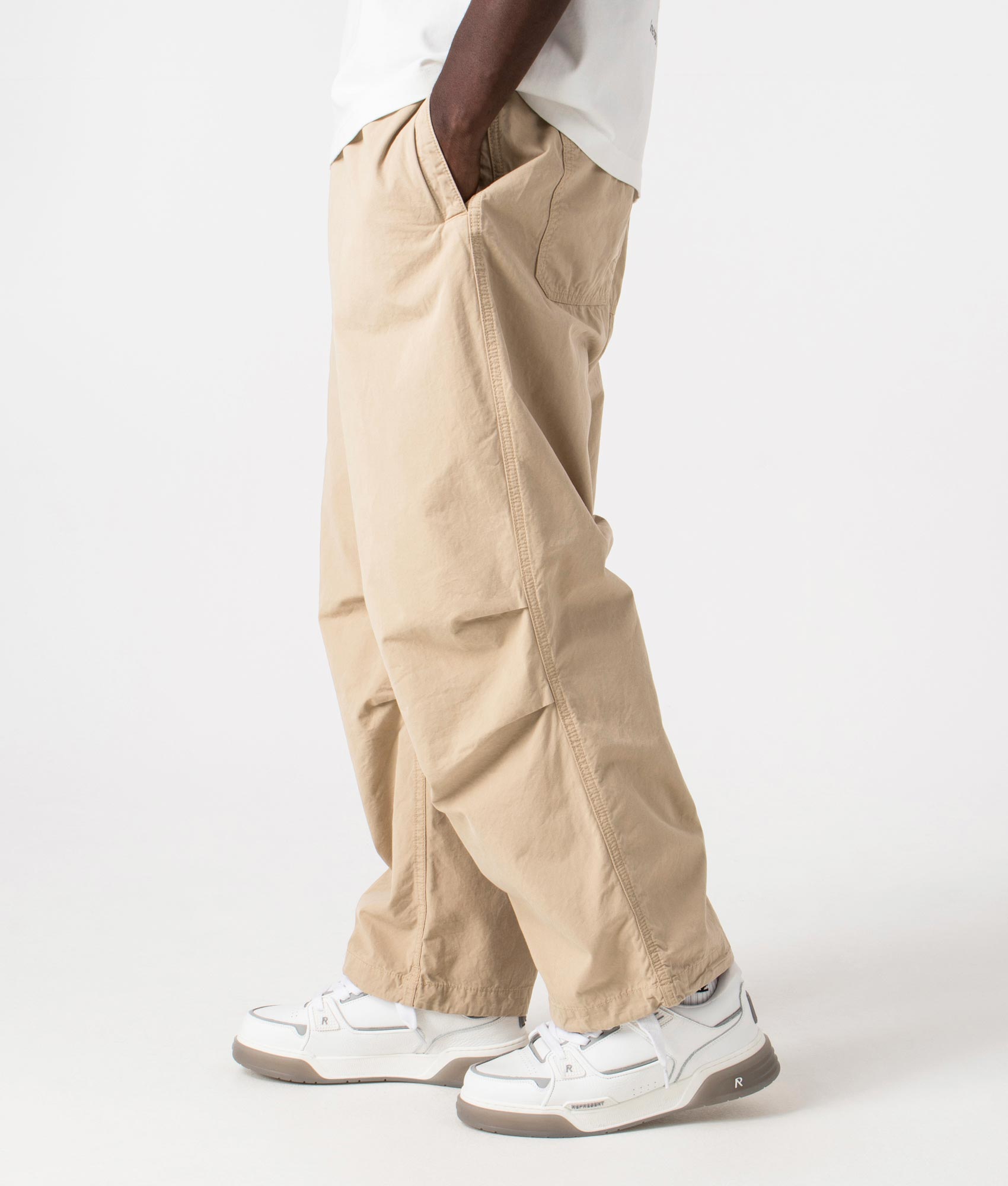 Judd Pants in WAll by Carhartt WIP. EQVVS Side Angle Shot.