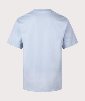 Madison T-Shirt in Frosted Blue by Carhartt WIP. EQVVS Back Angle Shot.