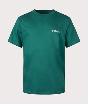 Carhartt WIP Relaxed Fit Soil T-Shirt in 1XHXX Chervil front shot at EQVVS