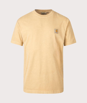 Relaxed Fit Nelson T-Shirt in Bourbon by Carhartt WIP. EQVVS Front Angle Shot.