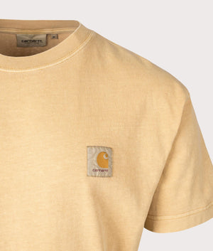 Relaxed Fit Nelson T-Shirt in Bourbon by Carhartt WIP. EQVVS Detail Shot.