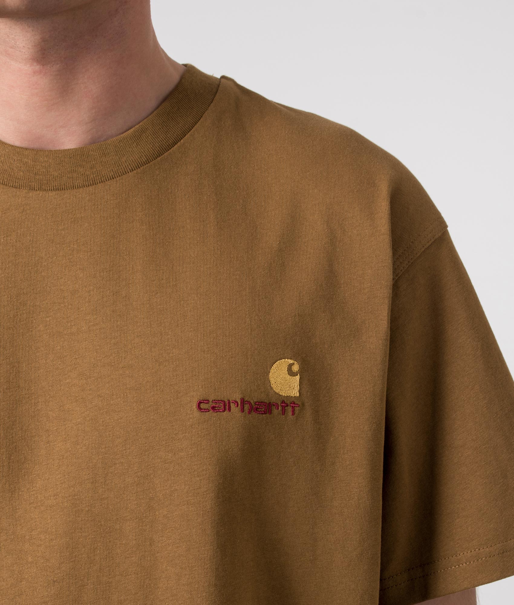 Relaxed Fit American Script T-Shirt HZXX Hamilton Brown Carhartt WIP EQVVS