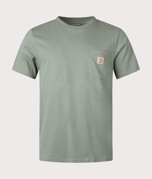 Pocket T-Shirt in Bark by Carhartt WIP. EQVVS Front Angle Shot.