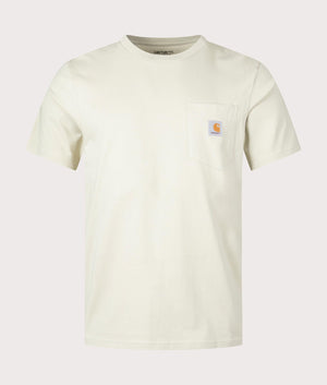 Pocket T-Shirt in Beryl by Carhartt WIP. EQVVS Front Angle Shot.