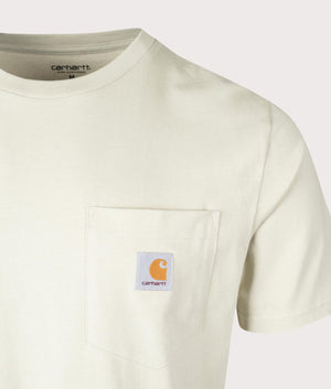Pocket T-Shirt in Beryl by Carhartt WIP. EQVVS Detail Shot.