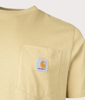 Pocket T-Shirt in Agate by Carhartt WIP. EQVVS Detail Shot.