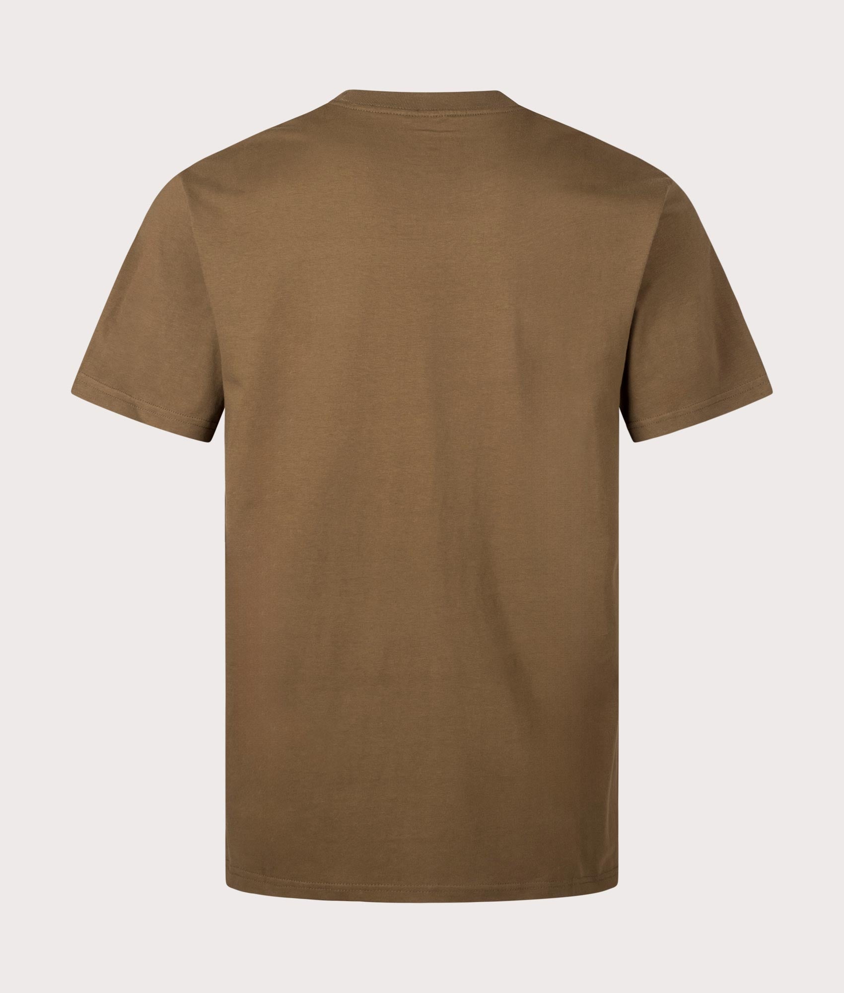 Script Embroidery T-Shirt in Lumber by Carhartt WIP. EQVVS Back Angle Shot.