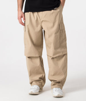 Carhartt WIP Relaxed Fit Cole Cargo Pant in Sable Beige Front Shot EQVVS