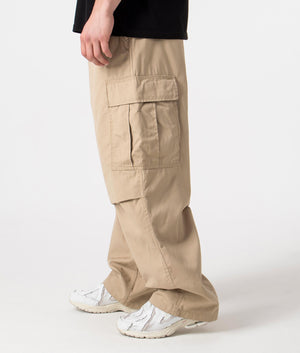 Carhartt WIP Relaxed Fit Cole Cargo Pant in Sable Beige Side Shot EQVVS