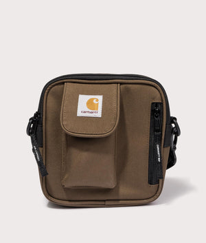 Carhartt WIP Small Essentials Bag in 1ZDXX Lumber front shot at EQVVS