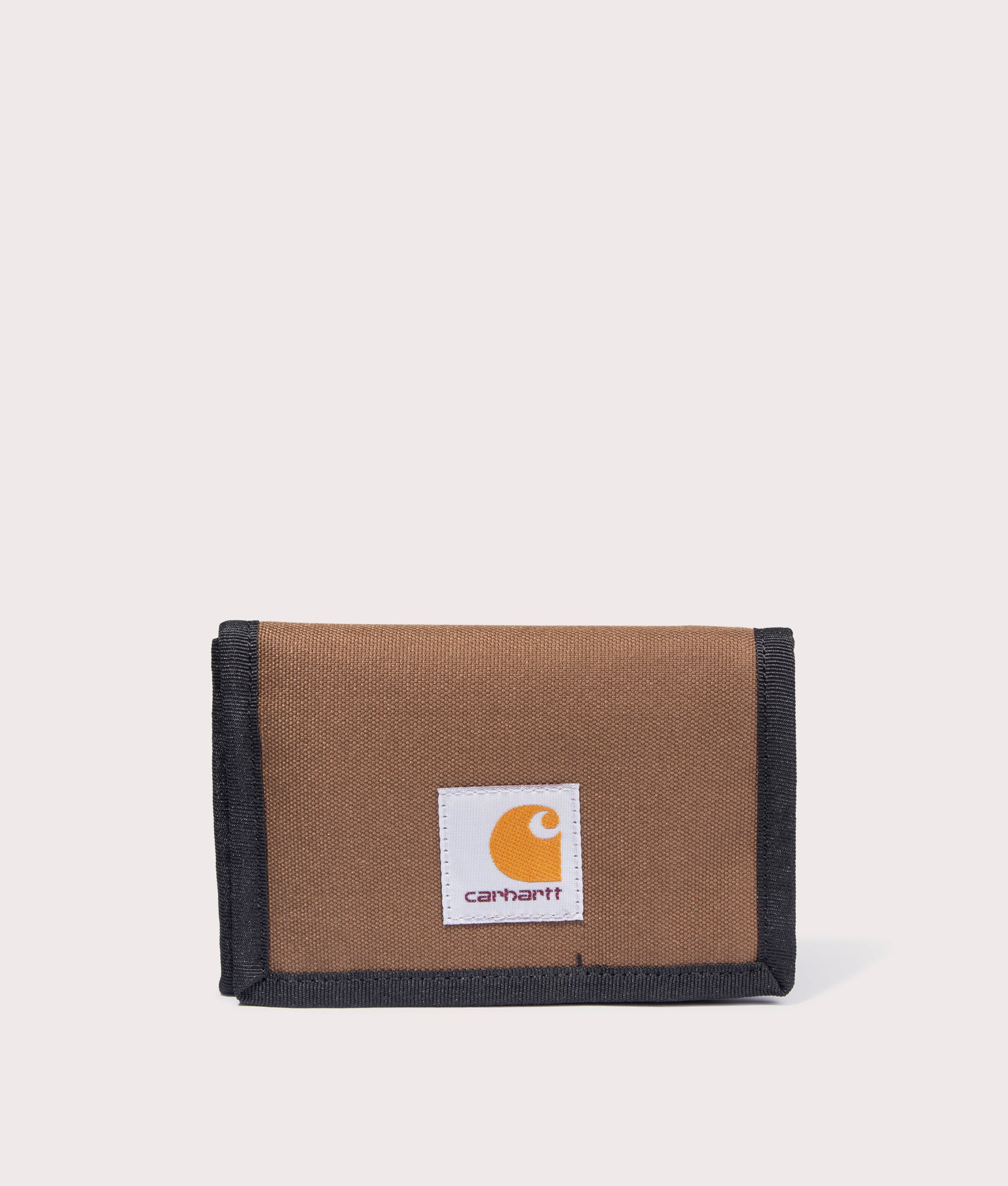 Carhartt WIP Alec Wallet in 1ZDXX Lumber front shot at EQVVS