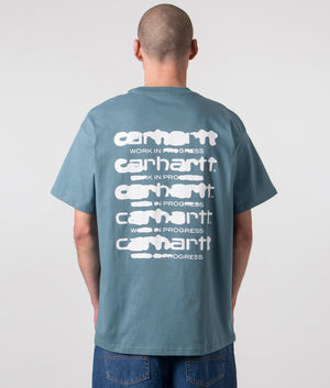 Relaxed-Fit-Ink-Bleed-T-Shirt20EXX-Vancouver-Blue/White-Carhartt-WIP-EQVVS