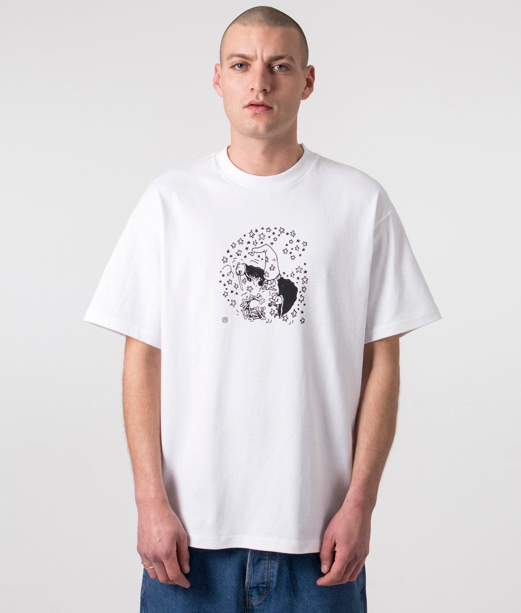 Relaxed Fit Hocus Pocus T-Shirt in White/Black | Carhartt WIP | EQVVS