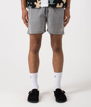 Tobes Swim Trunks in Sonic Silver by Carhartt. EQVVS Front Angle Shot.