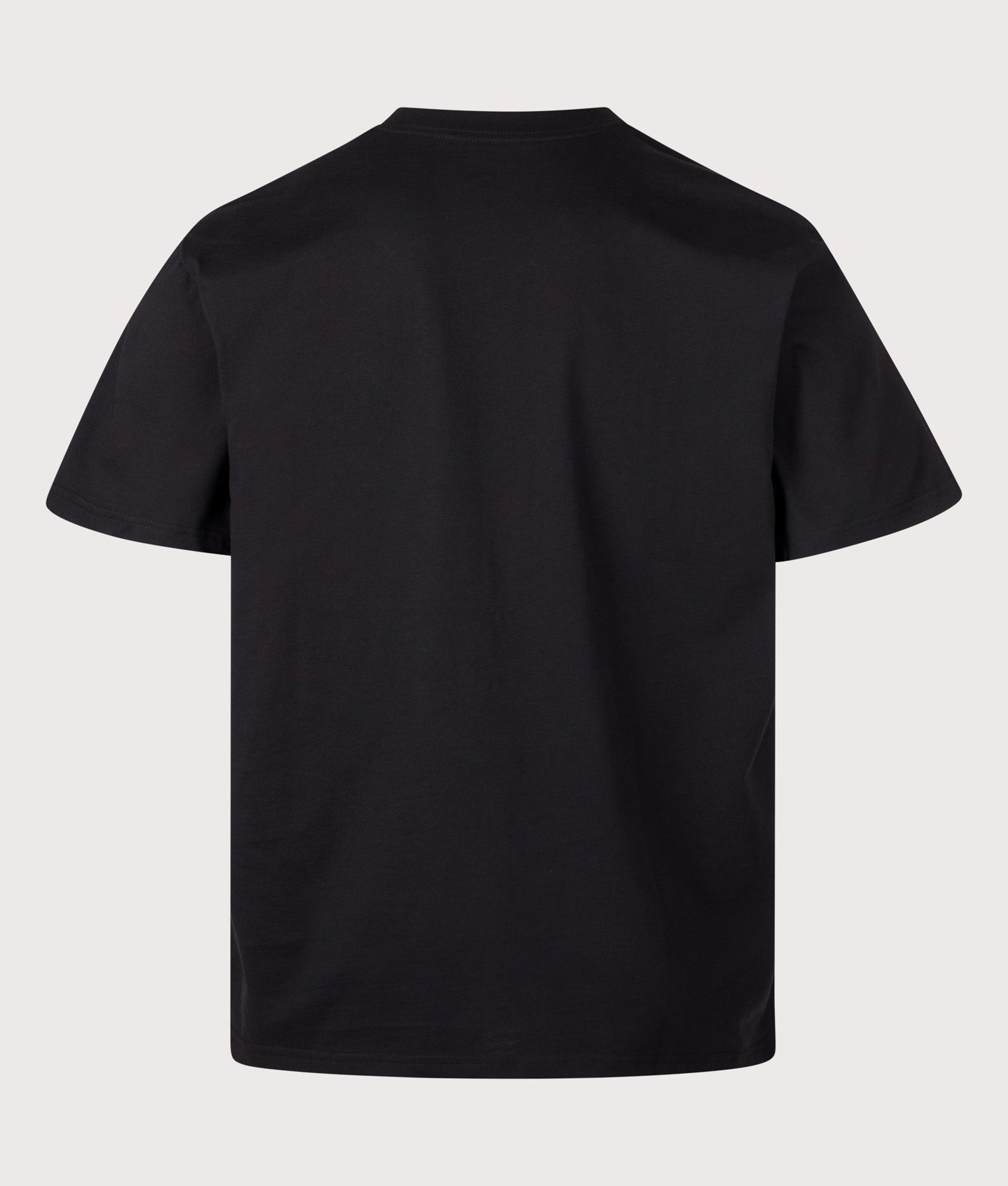 Carhartt WIP Loose Fit Madison T-Shirt in Black and White at EQVVS Menswear. Back shot.