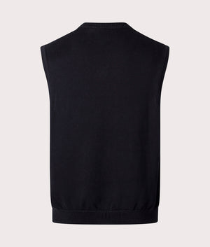 Carhartt WIP Madison Vest Sweatshirt in K02XX Black/Wax Back shot at EQVVS