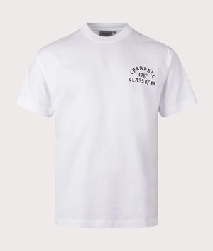Carharrt Relaxed Fit Class of 89 T-Shirt in white front shot at EQVVS