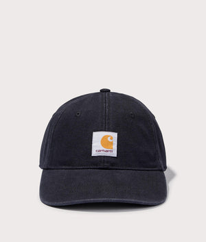Carhartt WIP Icon Cap in Black Front Shot at EQVVS