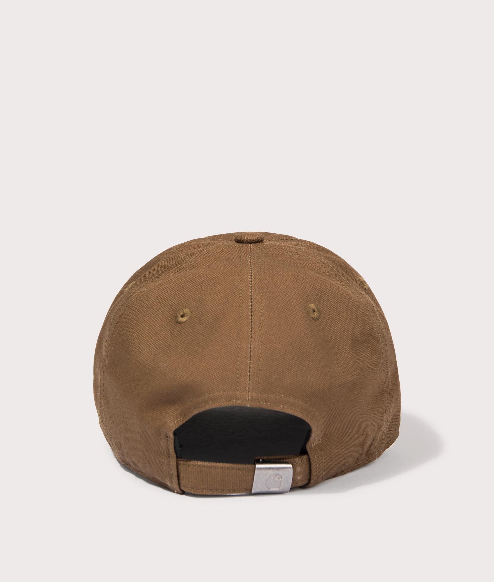 Canvas Script Cap in Lumbar/ White by Carhartt. EQVVS Back Angle Shot