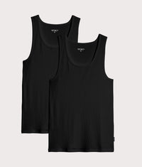 2 Pack Vest: 933XX Black/Black 