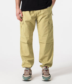 Carhartt WIP Cargo Joggers in Agate Beige Front Shot at EQVVS