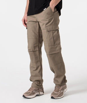 Carhartt WIP Aviation Pant in branch Brown Angle Shot EQVVS