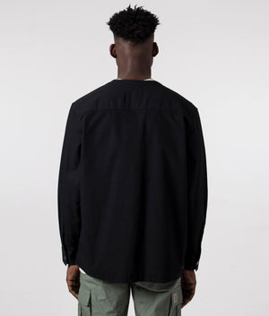 Carhartt WIP Elroy Overshirt in Black, 100% Cotton Back Shot at EQVVS