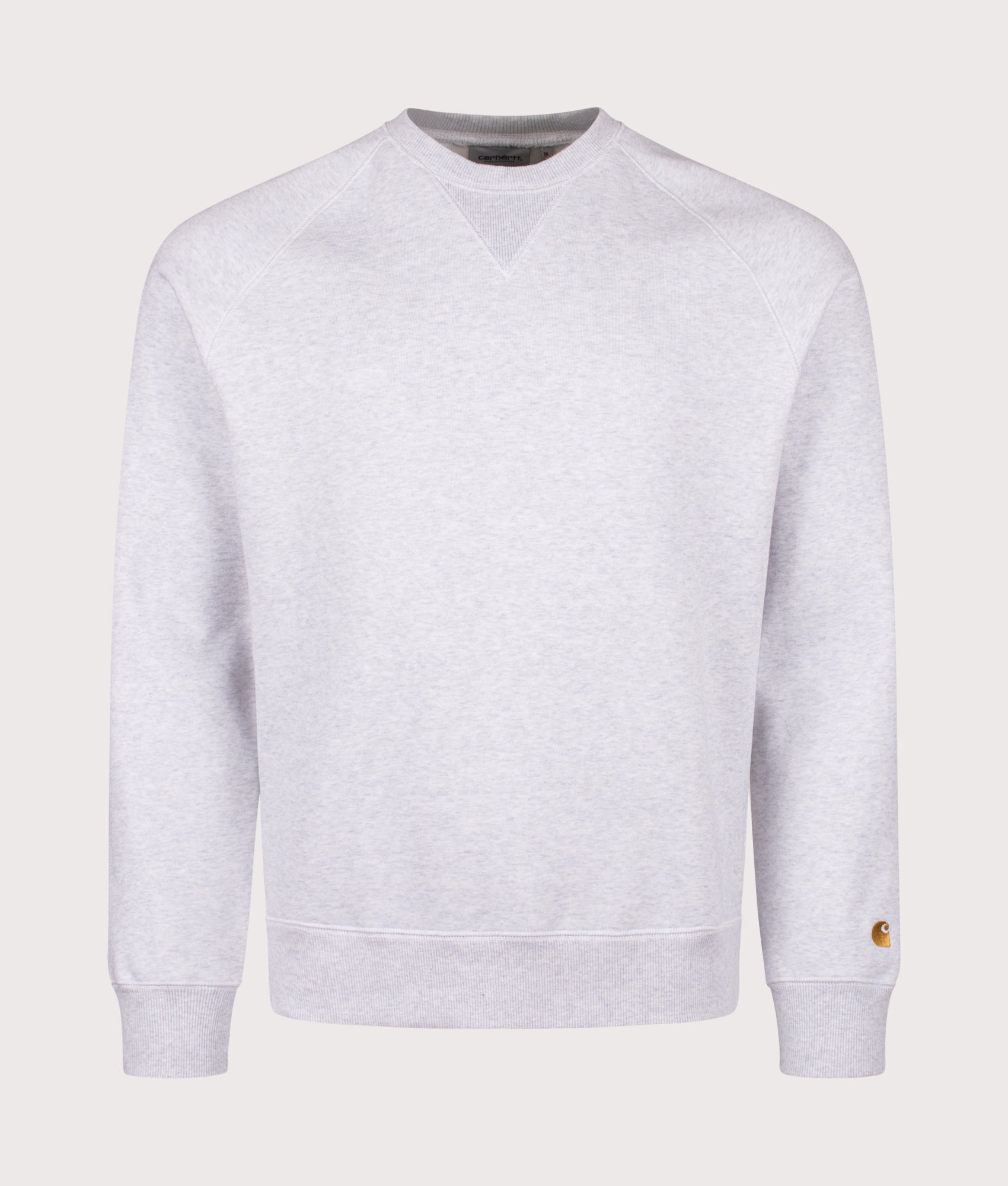 Chase Sweatshirt in Ash Heather/Gold | Carhartt WIP | EQVVS | Front shot 