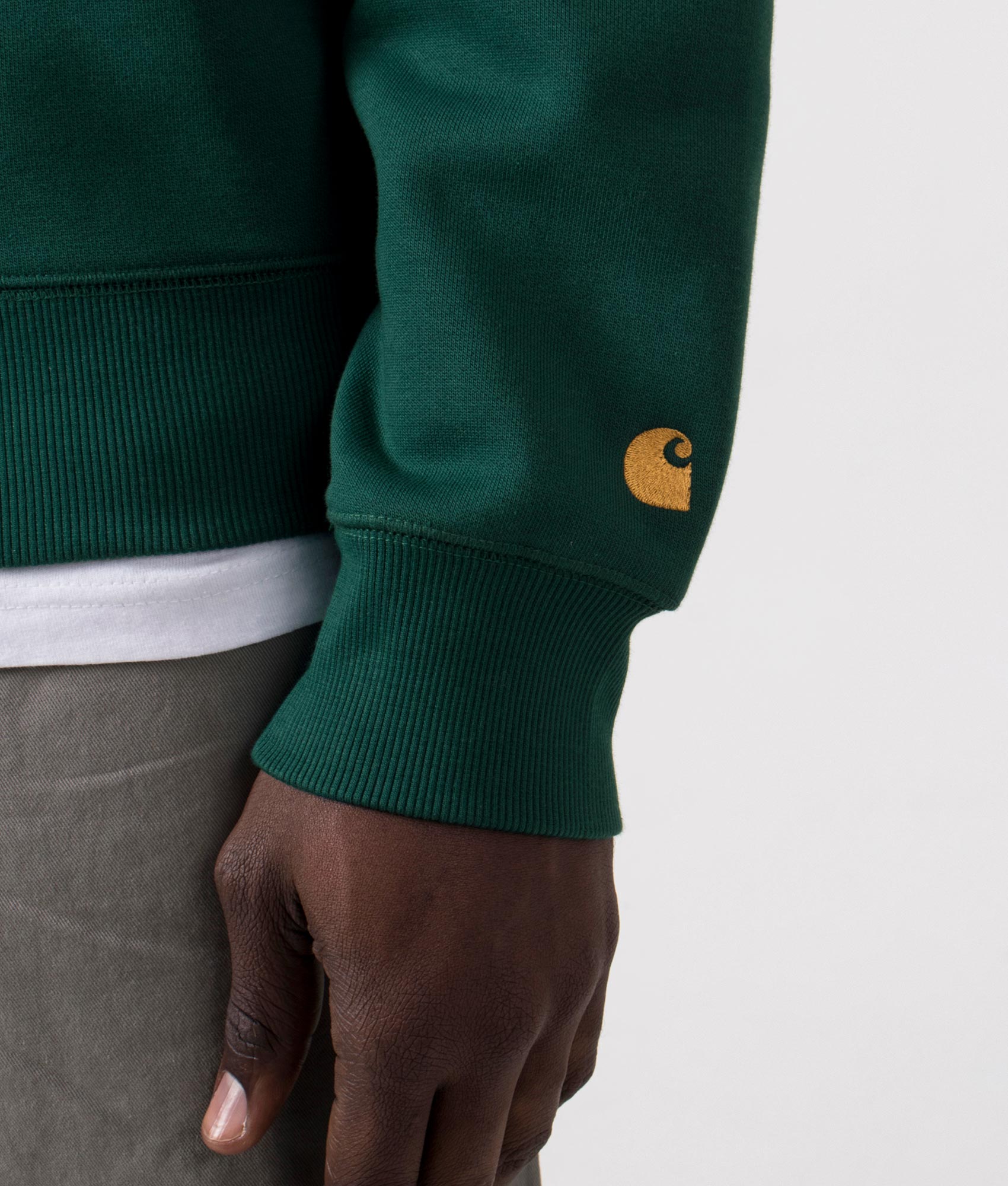 Chase-Sweatshirt-1YWXX-Chervil/Gold-Carhartt-WIP-EQVVS